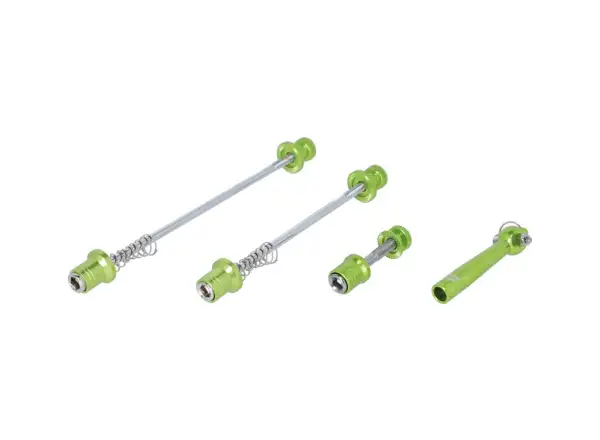 XLC QR-L08 quick release set anti-theft lime green