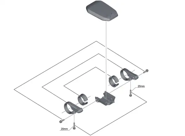 Shimano STePS SC-E6010 Display + Clamp 31.8 mm