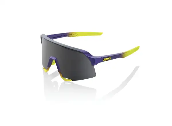 100% S3 Glasses Soft Tact Stone Matte Metallic Digital Brights/Smoke Lens