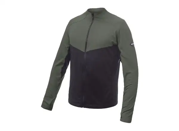 Sensor Coolmax Thermo men's sweatshirt black/Olive Green