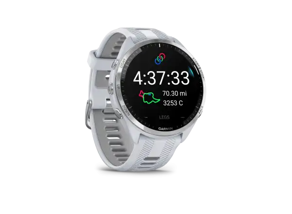 Garmin Forerunner 965 smart watch Silver Titan/White