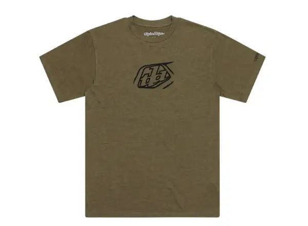 Troy Lee Designs Badge T-Shirt Short Sleeve Olive Heather