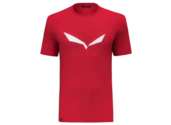 Salewa Solidlogo Dry Short Sleeve T-Shirt Men Flame