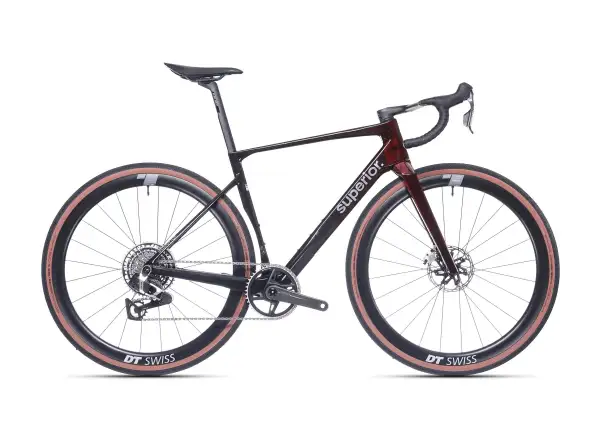 Superior XR 9.9 GR gravel bike Matte Carbon/Gloss Red