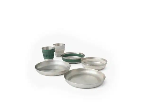 Sea to Summit Detour Stainless Steel Dinnerware Set 6 piece set of dishes