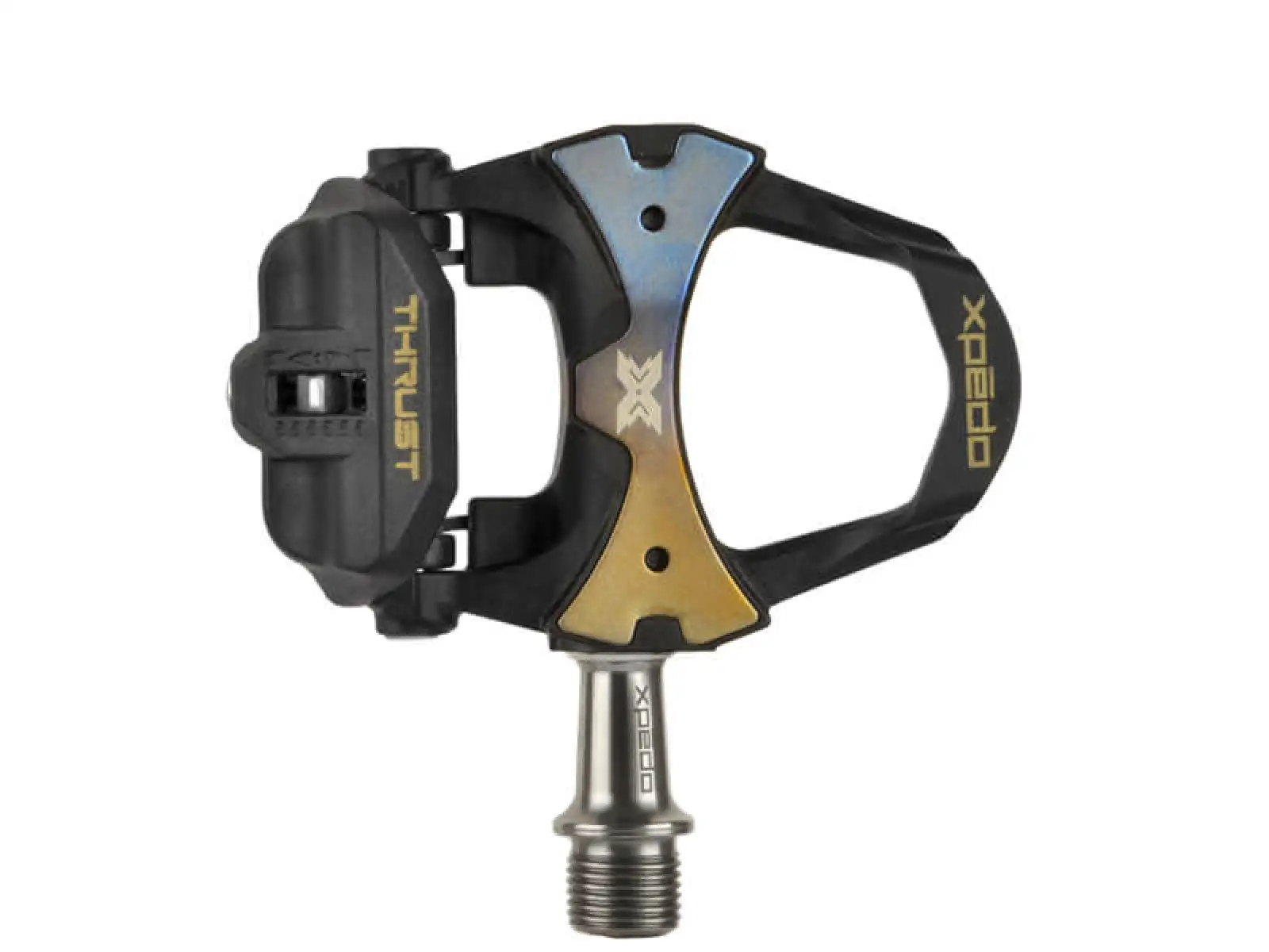 X-pedo Thrust 8 titanium road pedals black
