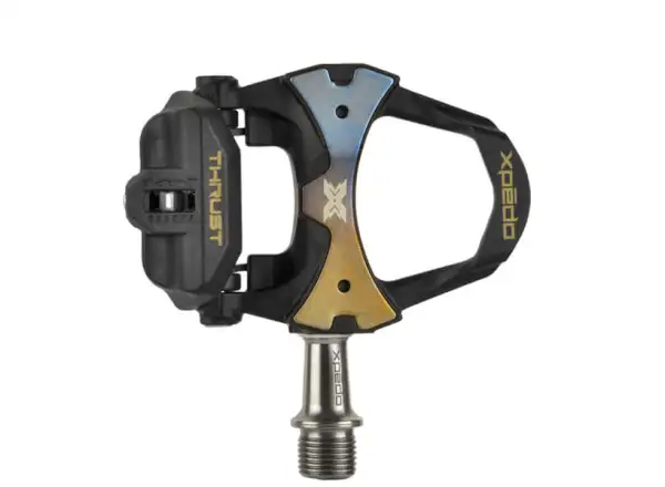 X-pedo Thrust 8 titanium road pedals black