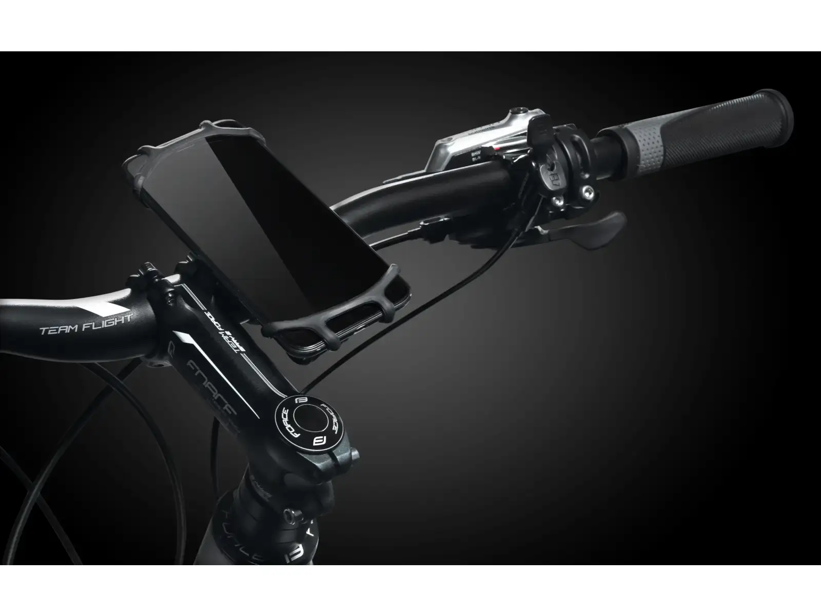 Force silicone phone holder for handlebars black