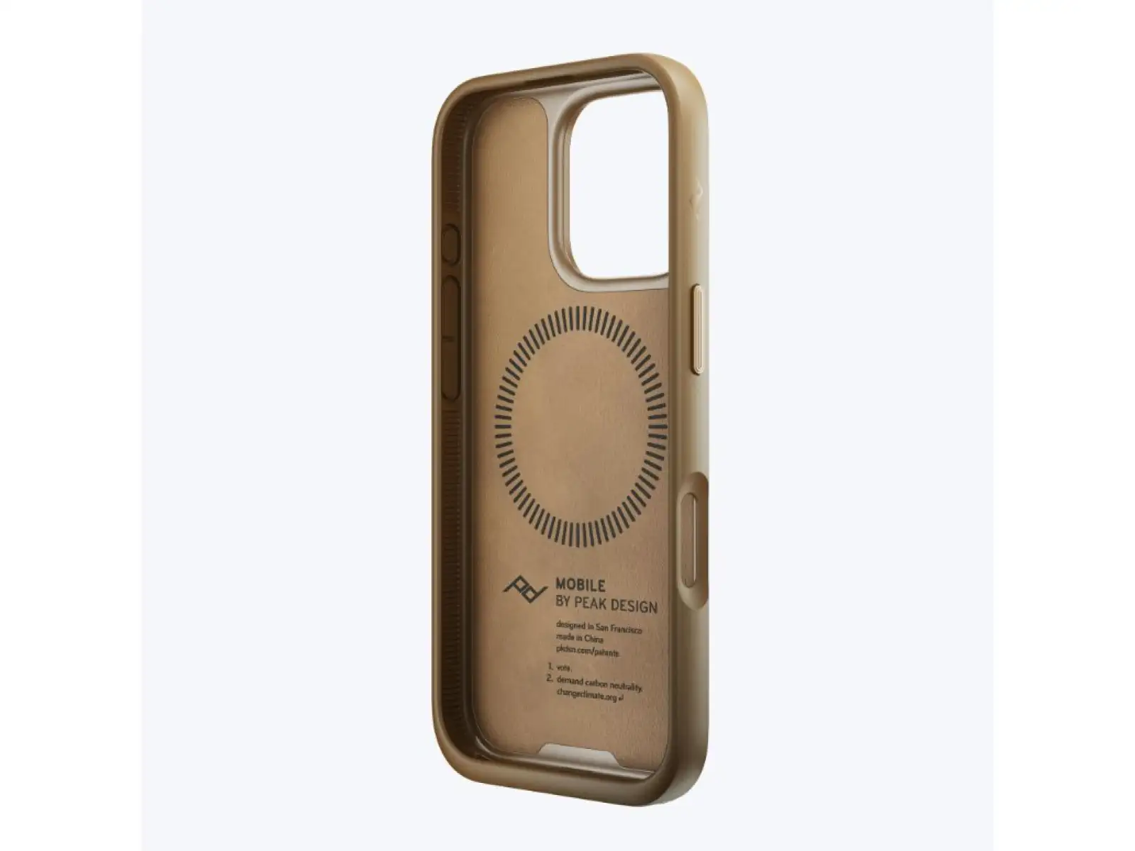 Peak Design Mobile Everyday Clarino Case iPhone 16 Pro mobile case Tan
