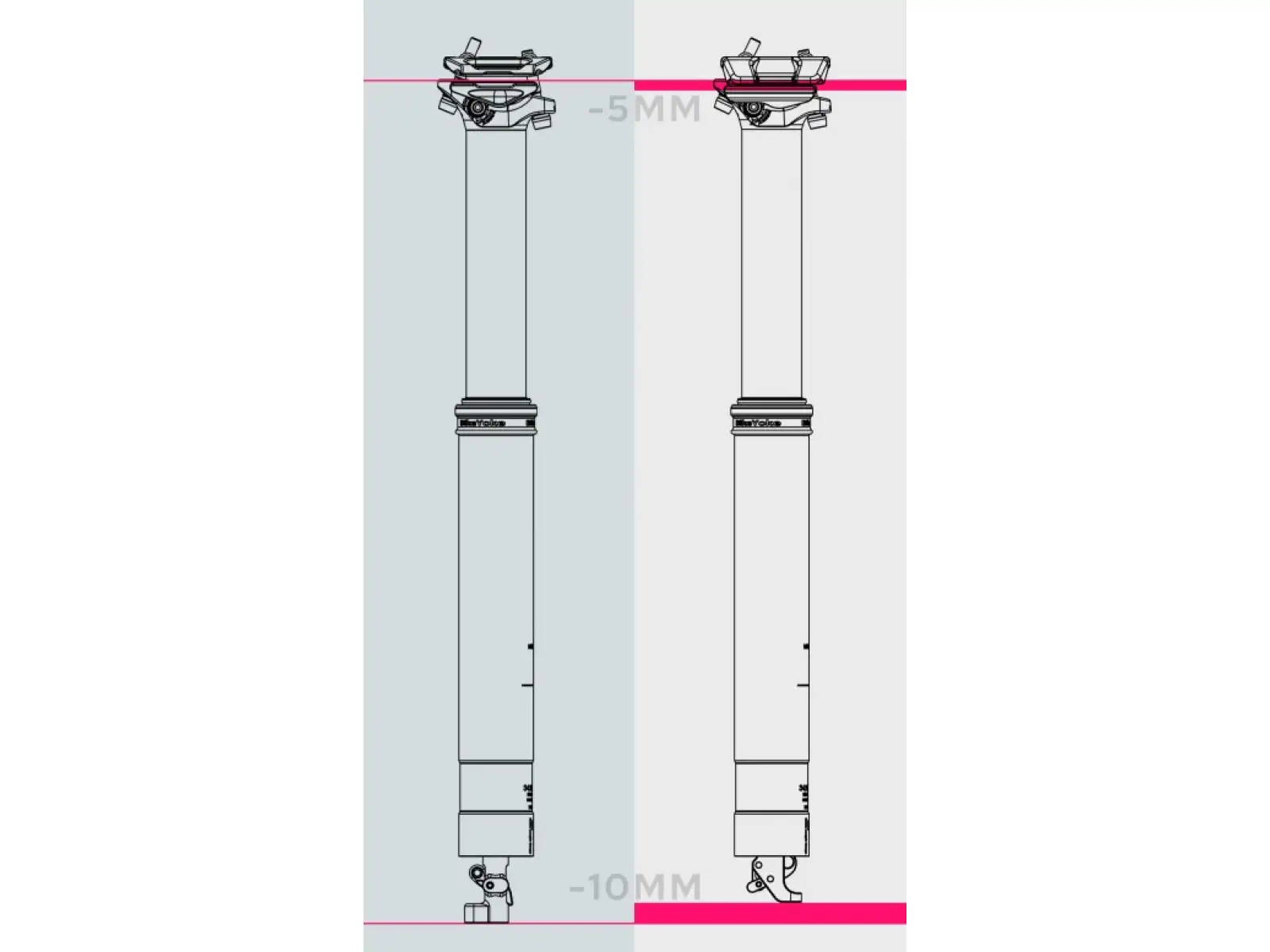 BikeYoke Revive 3.0 Silver Ltd dropper seatpost 125 mm/ 31.6 mm