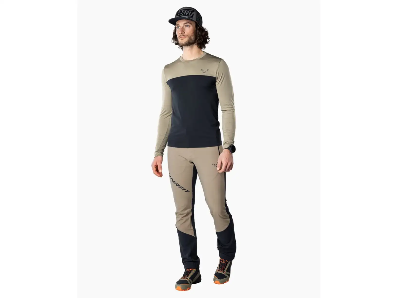 Dynafit Traverse S-Tech men's shirt long sleeve Blueberry/Rock Khaki