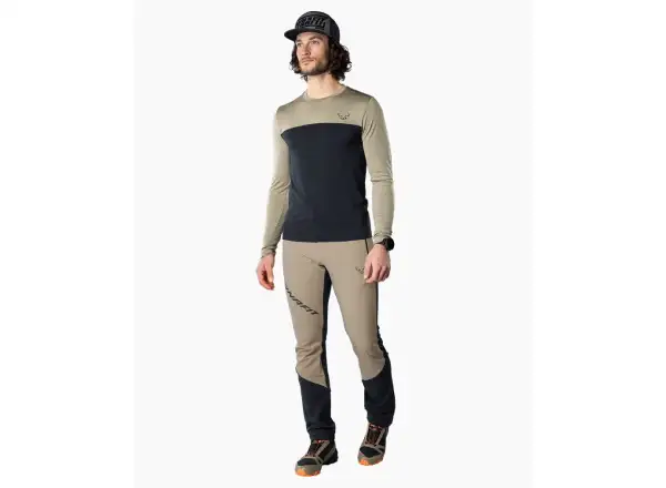 Dynafit Traverse S-Tech men's shirt long sleeve Blueberry/Rock Khaki