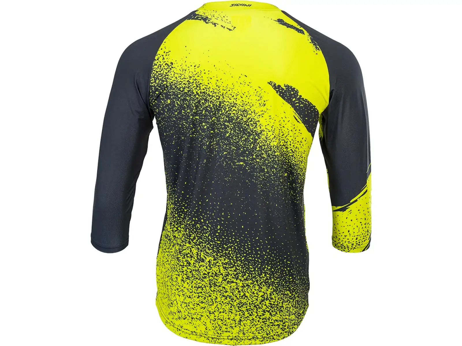 Silvini Brunello men's jersey 3/4 sleeve black/neon