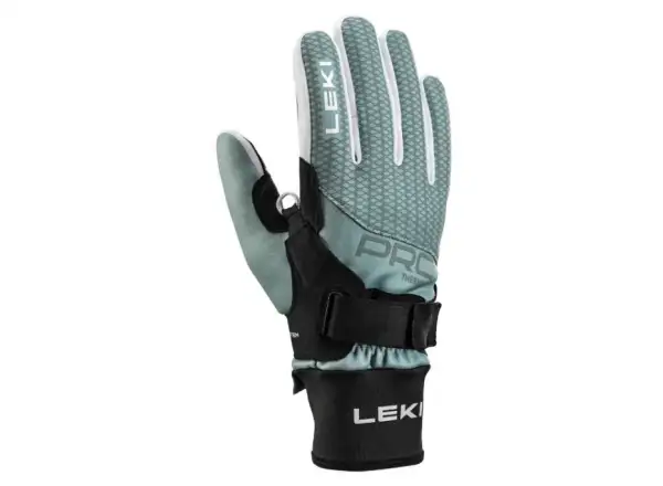 Leki PRC ThermoPlus Shark women's gloves Black-ice green