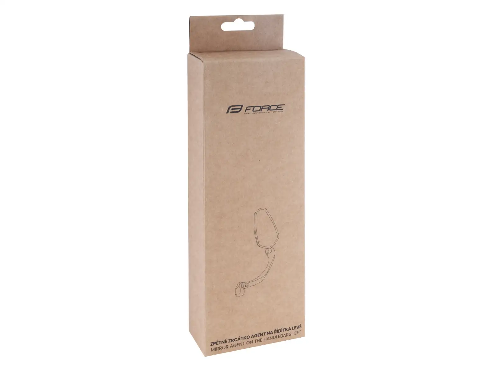 Force Agent rearview mirror for handlebars left