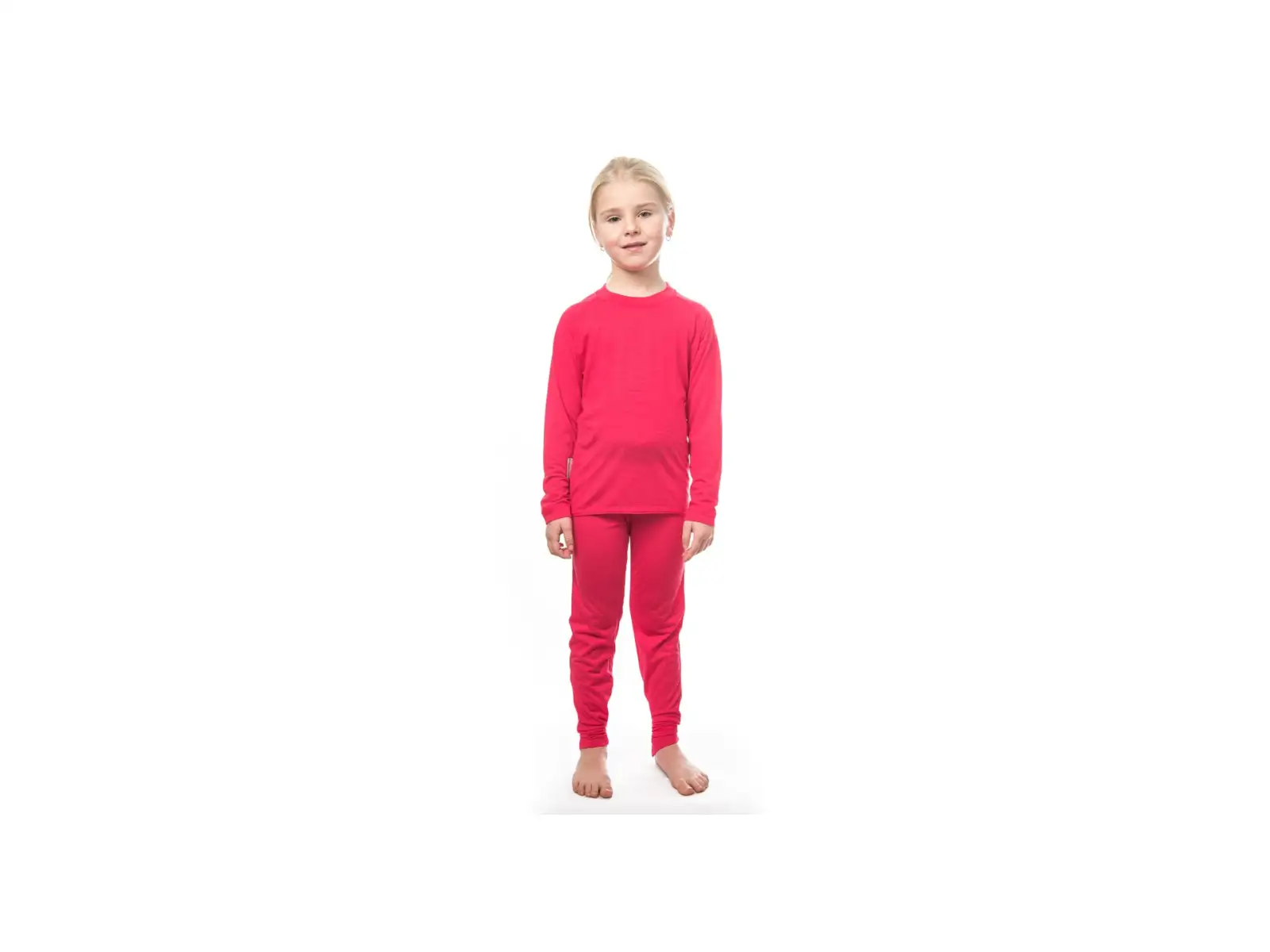 Sensor Merino Air kids set long sleeve shirt + bottom trousers Magenta