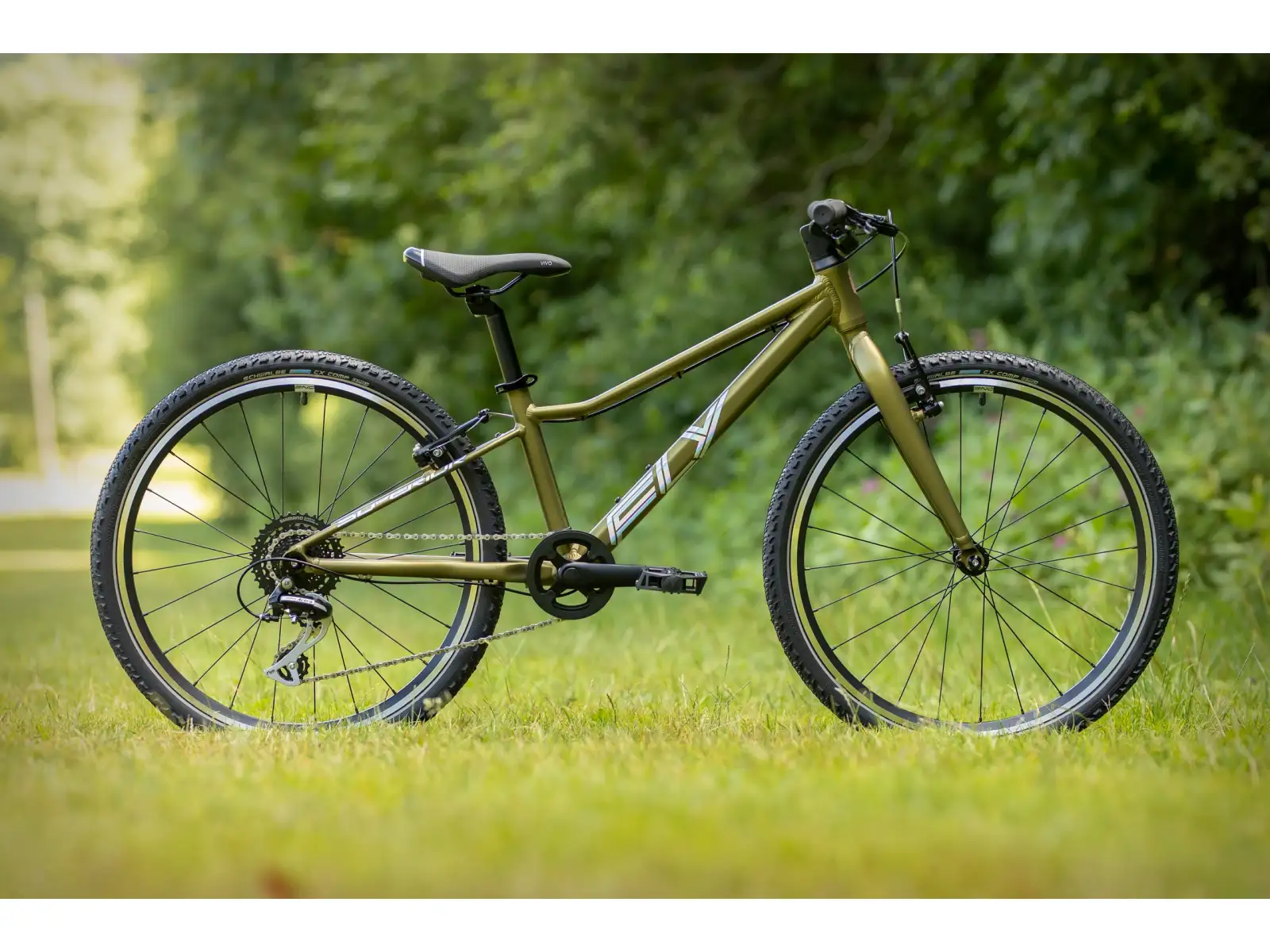 Superior F.L.Y. 24 VB Matte Olive Metallic/Hologram Chrome kids mountain bike