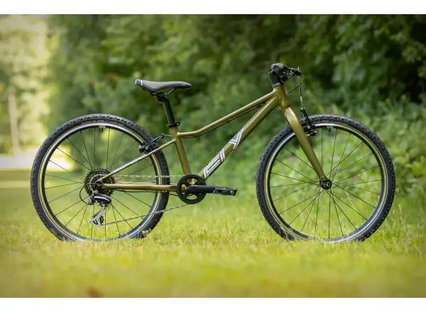 Superior F.L.Y. 24 VB Matte Olive Metallic/Hologram Chrome kids mountain bike