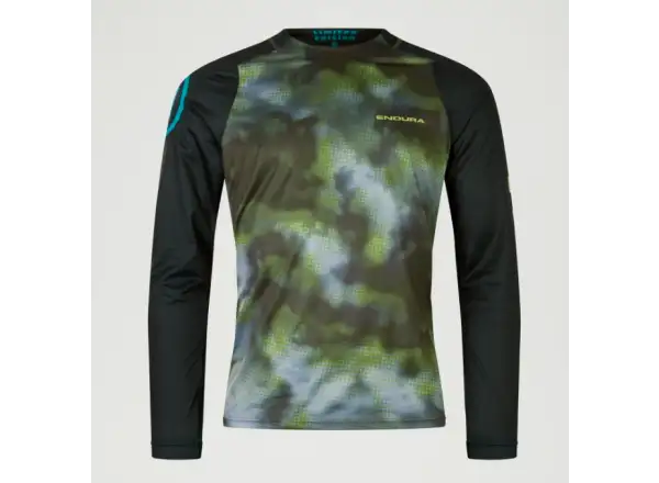 Endura Pixel Cloud men's jersey long sleeve Black