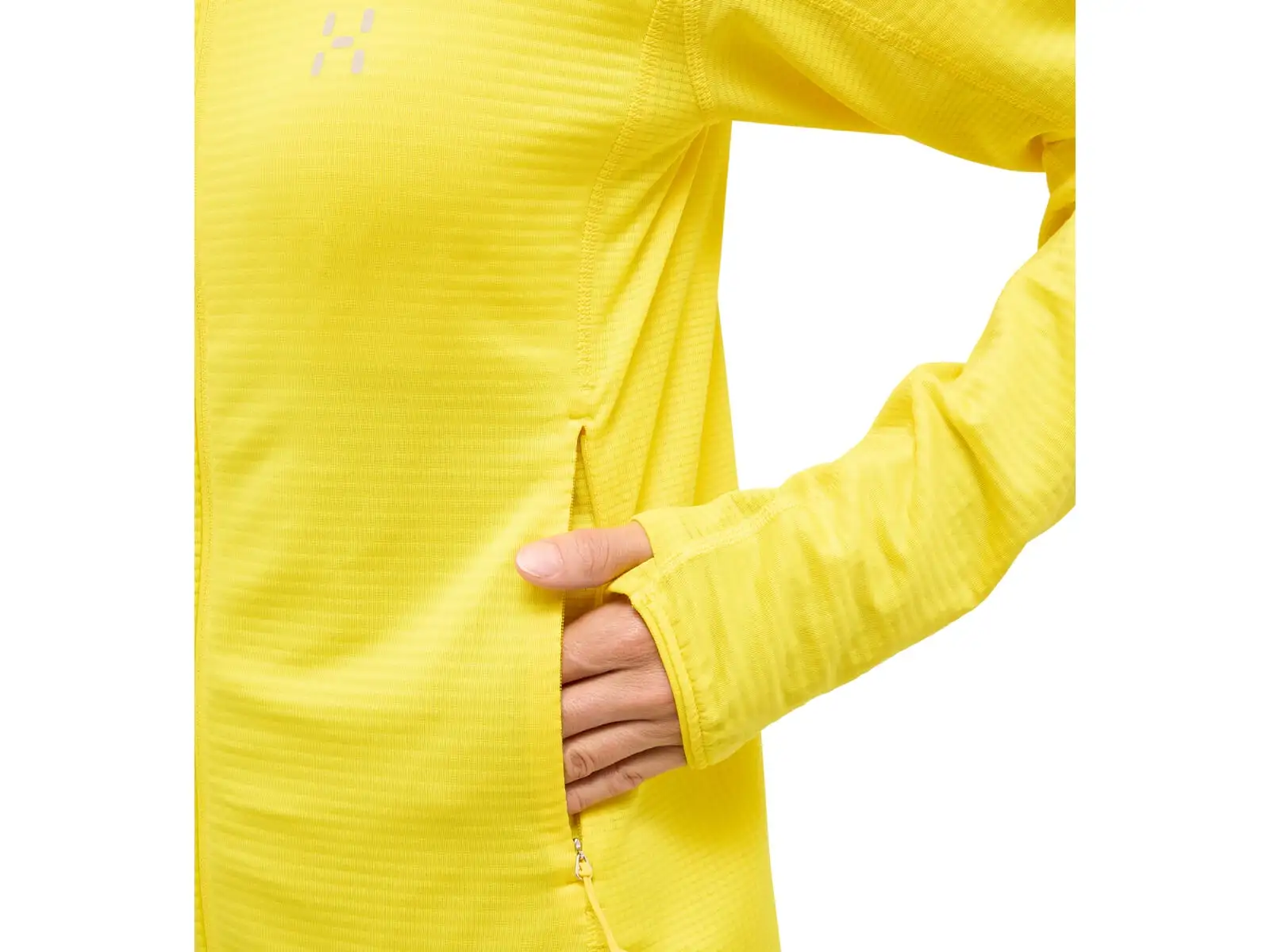 Haglöfs L.I.M Mid Multi Hood women's hoodie yellow