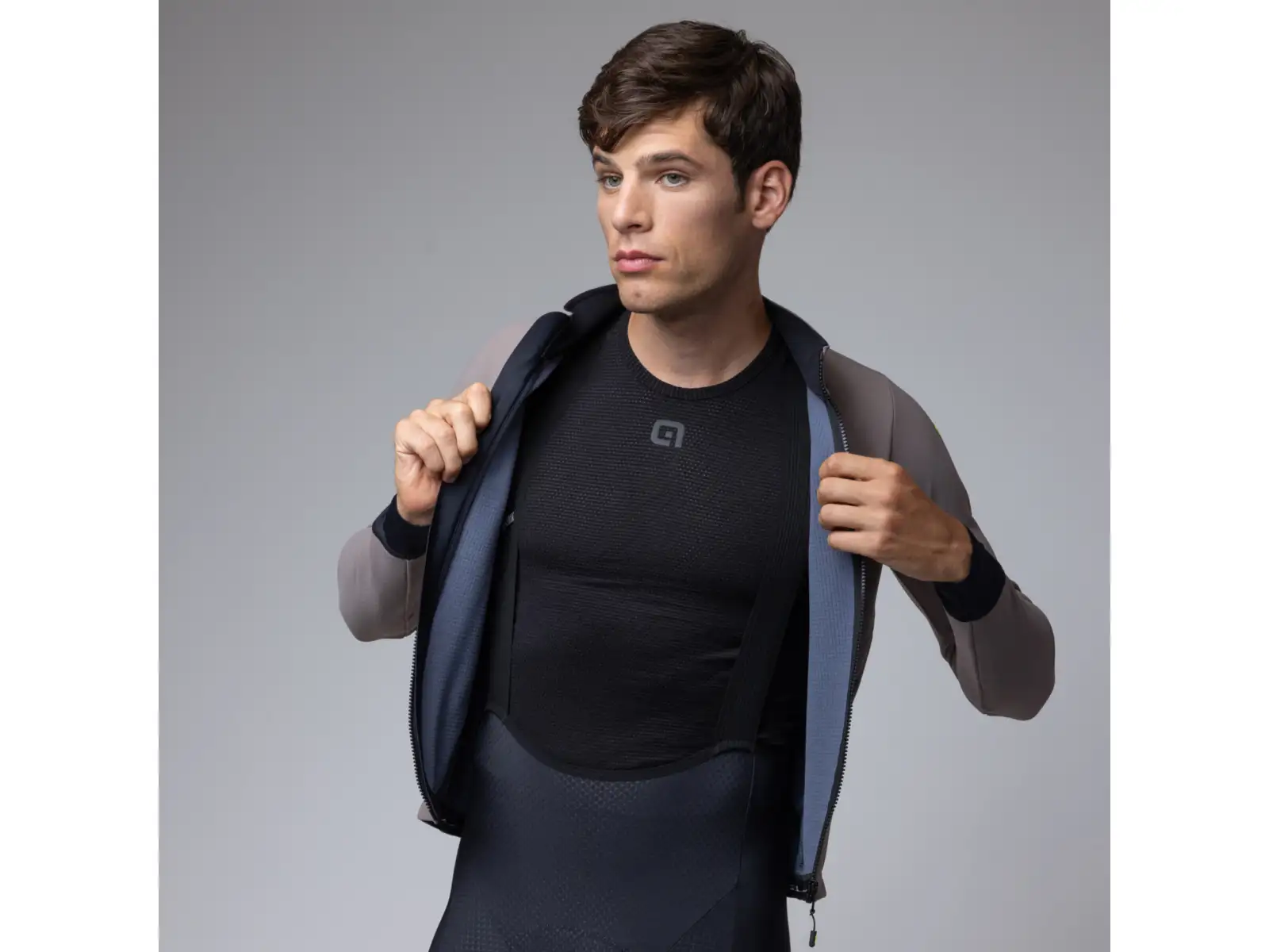 Alé Pragma Fondo 3.0 men's winter jacket Rope Grey