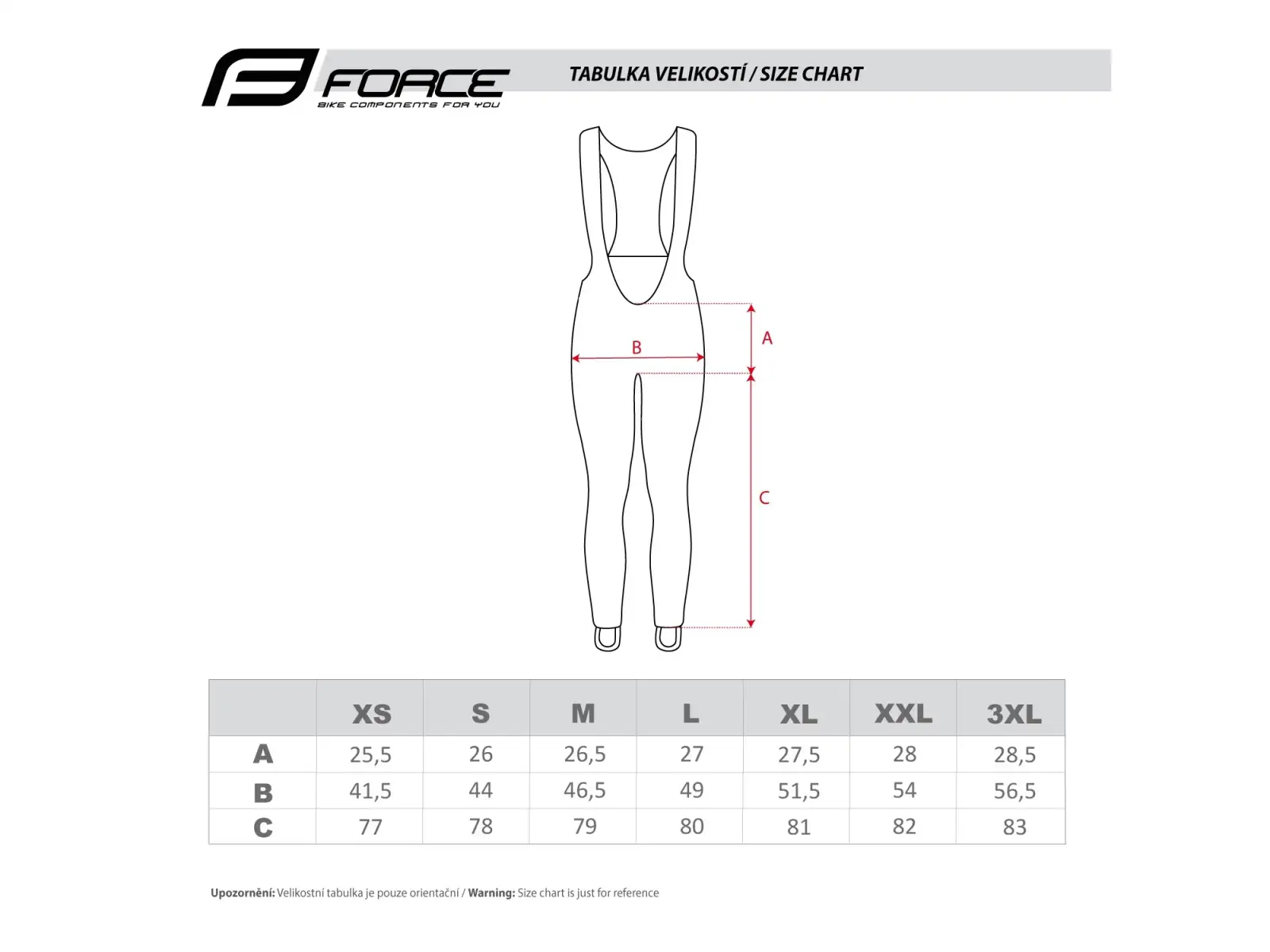 Force Bright women's bib pants with pad black
