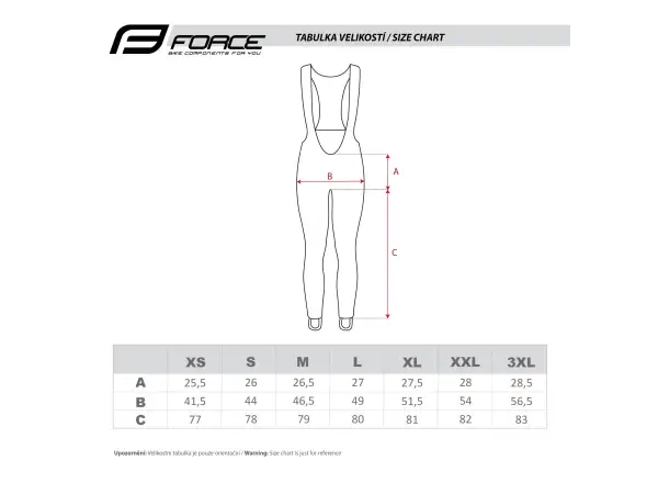 Force Bright women's bib pants with pad black
