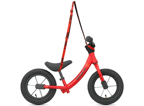 MAXÍK Evo Lite children's balance bike red/orange + strap YAK