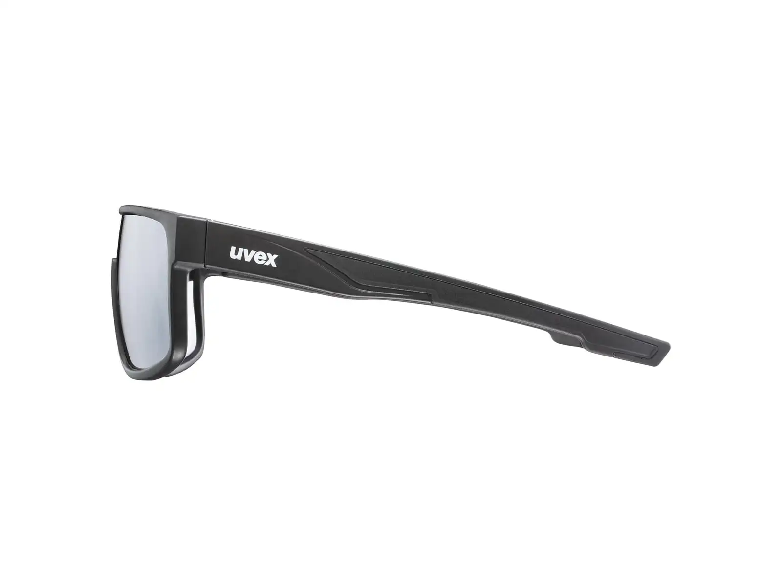 Uvex LGL 51 cycling glasses Black Mat/Mirror Silver