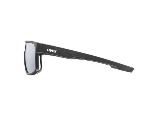 Uvex LGL 51 cycling glasses Black Mat/Mirror Silver