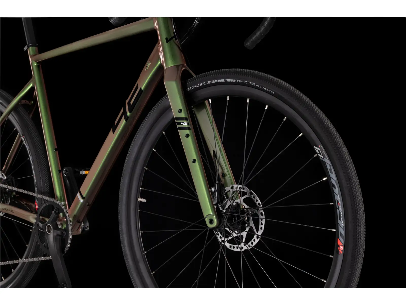 4Ever Gromvel Elite gravel bike Green dragon