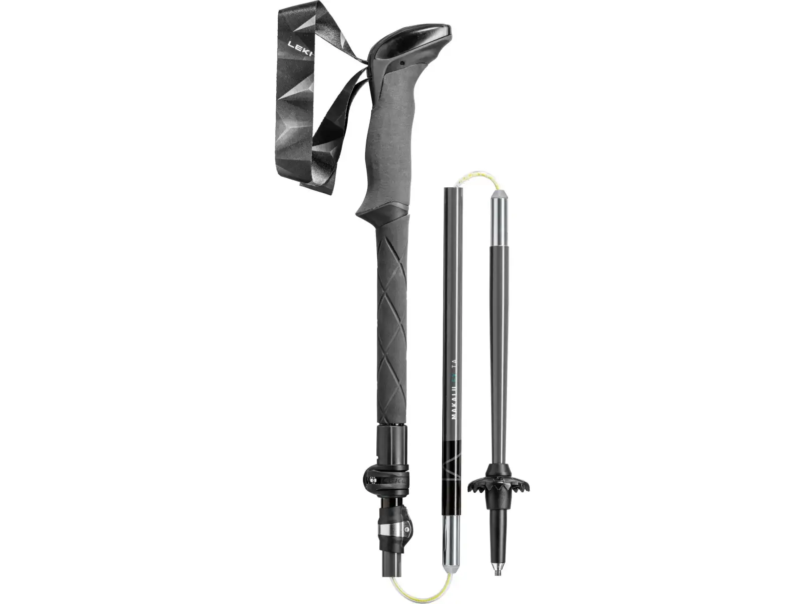 Leki Makalu FX trekking poles Petrol/Black/Silver size 110-130 cm
