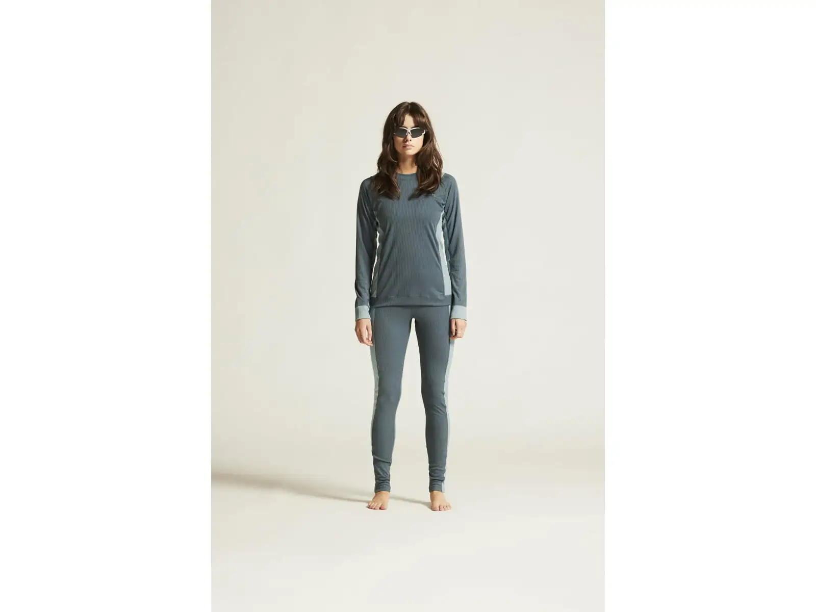 Craft Core Dry Baselayer women's set long sleeve shirt+pants blue