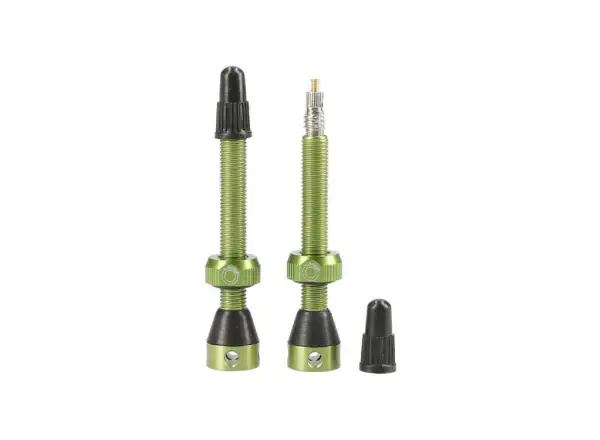 Tubolight valves 50 mm green pair