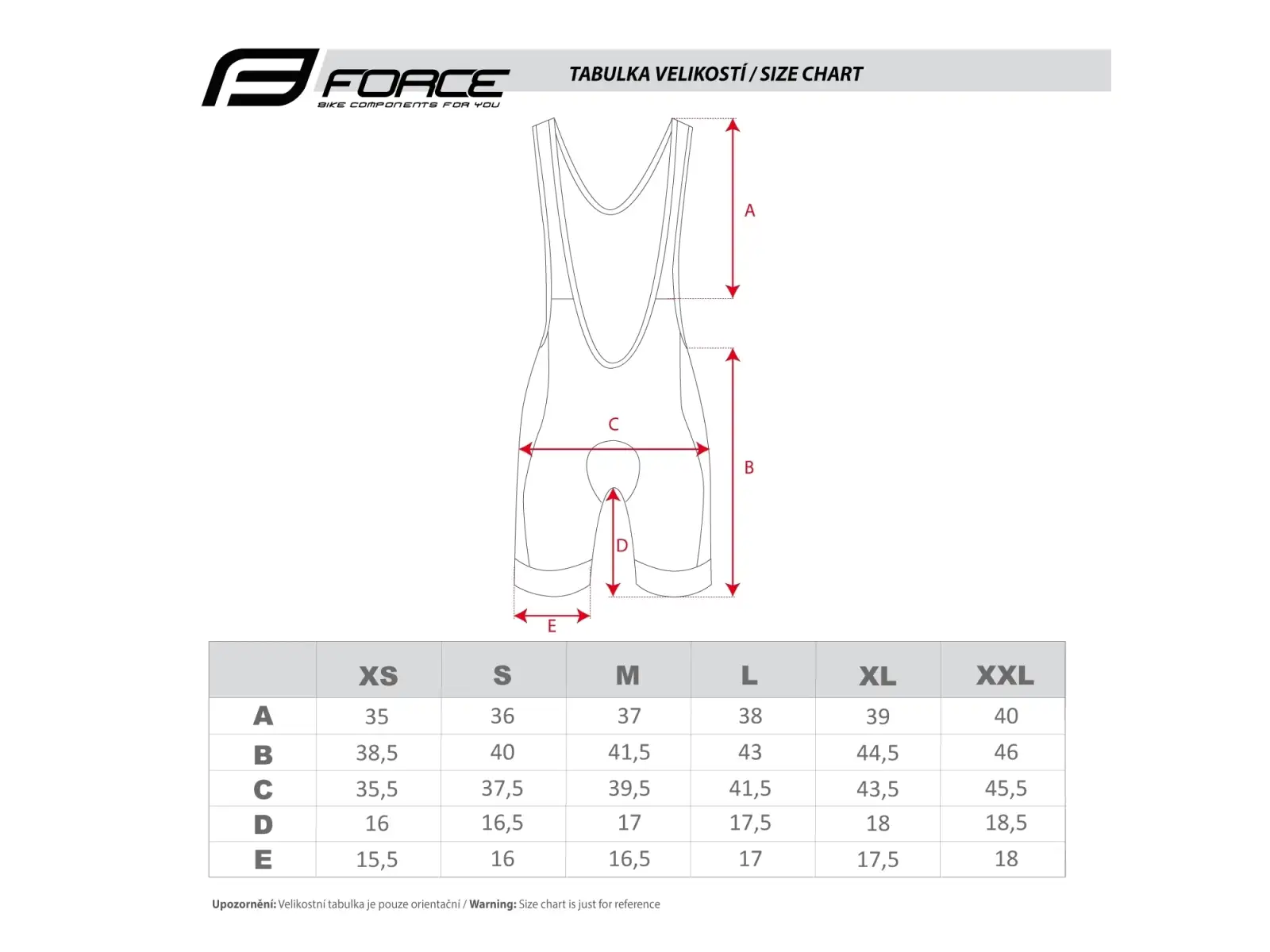 Force Stripe Lady women's bib shorts with padding black/grey