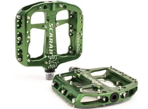 Chromag Scarab platform pedals Green