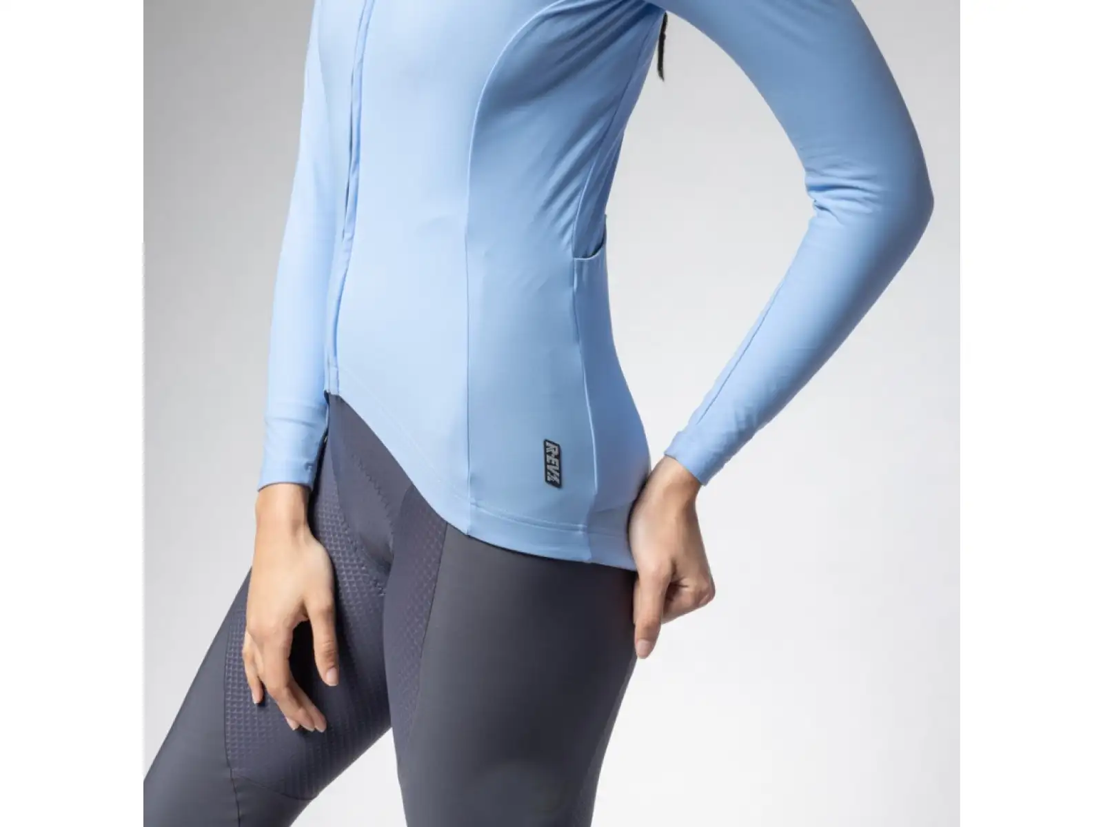 Alé R-EV1 Warm Race 2.0 women's insulated jersey long sleeve Sky Blue