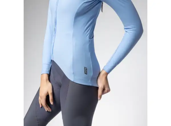 Alé R-EV1 Warm Race 2.0 women's insulated jersey long sleeve Sky Blue