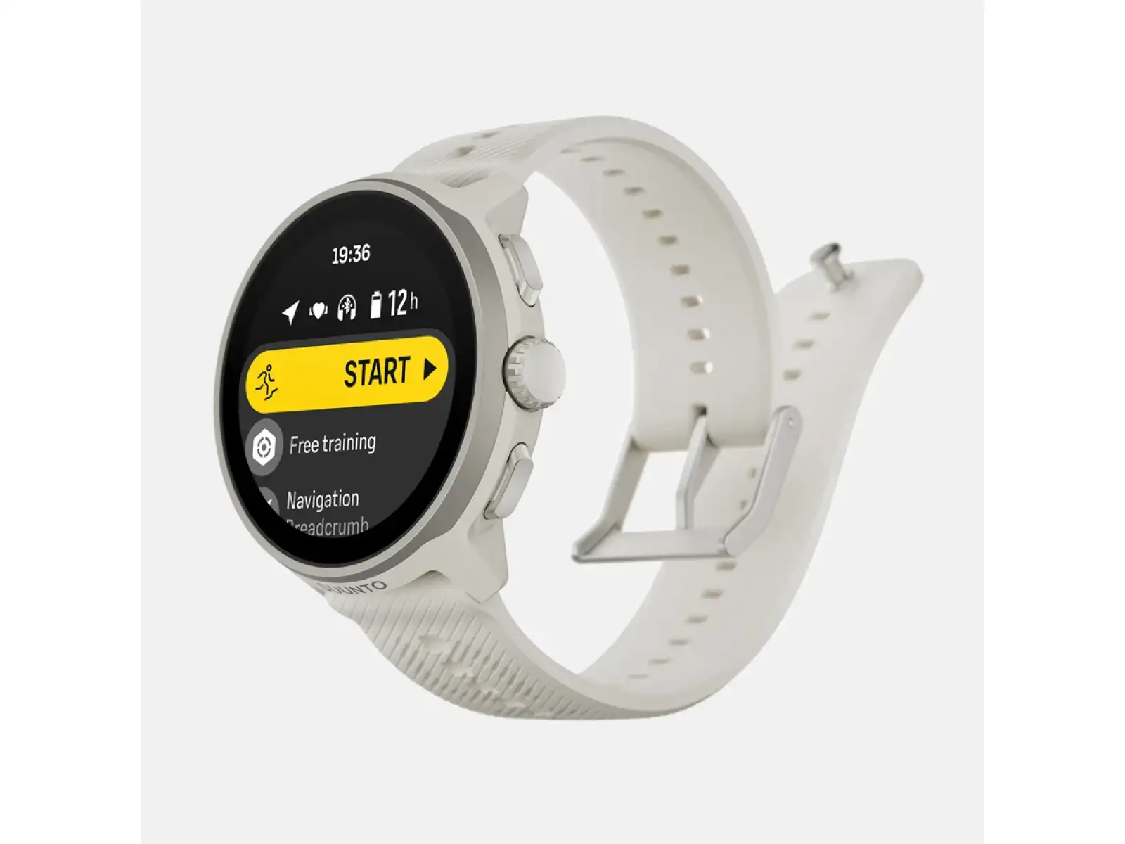 Suunto Run smart watch silicone strap Frost Gray