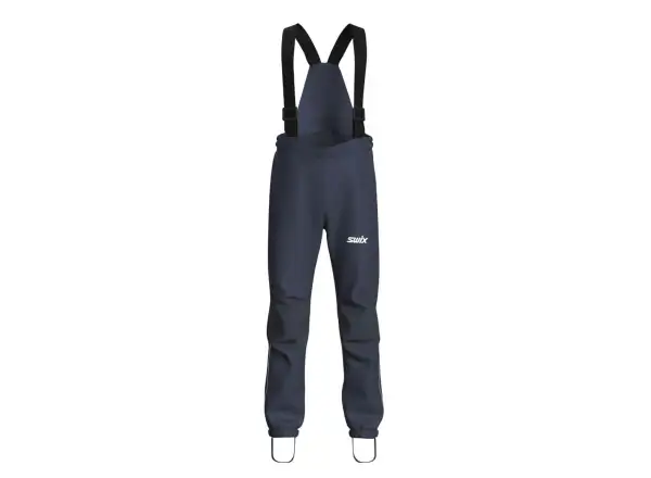 Swix Blizzard bib children's pants with suspenders Dark navy