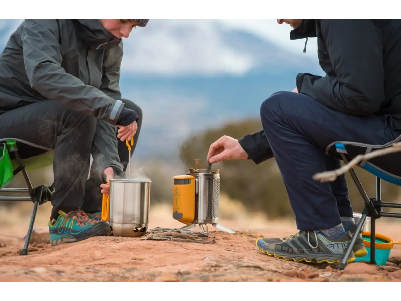BioLite CampStove KettlePot Cook & Coffee Kit coffee brewing set