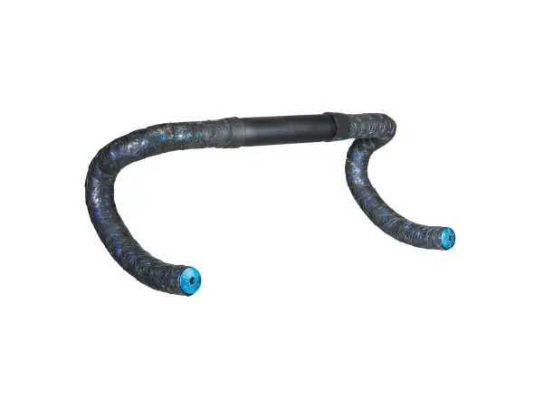 Supacaz Super Sticky Kush Splat tape Blue Refractor/Blue plugs