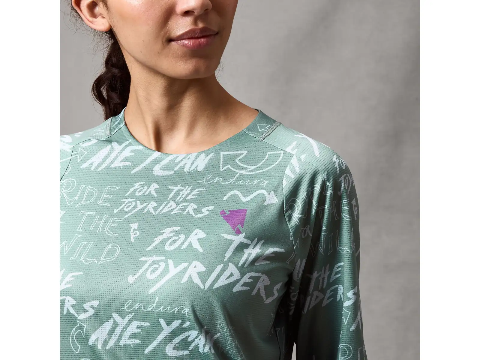 Endura SingleTrack women's long sleeve jersey Sage Green