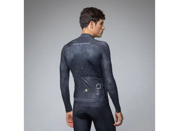 Alé R-EV1 Grafenium men's insulated cycling jersey Black