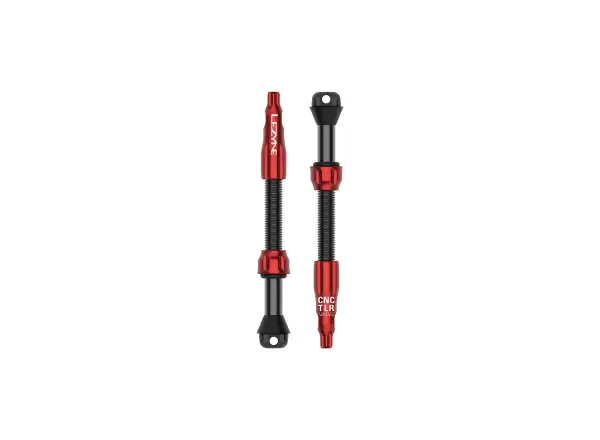 Lezyne CNC Pro tubeless valves 60mm Red