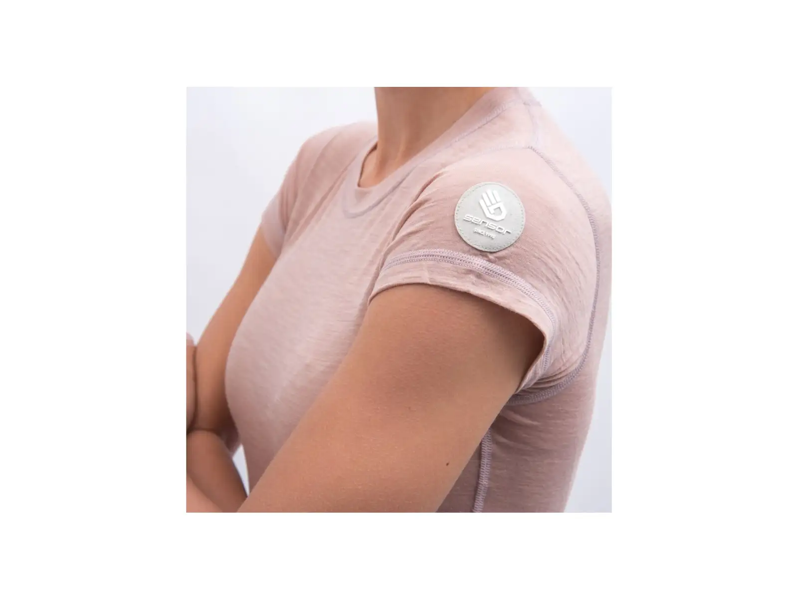 Sensor Merino Air women's t-shirt short sleeve Dusty Pink