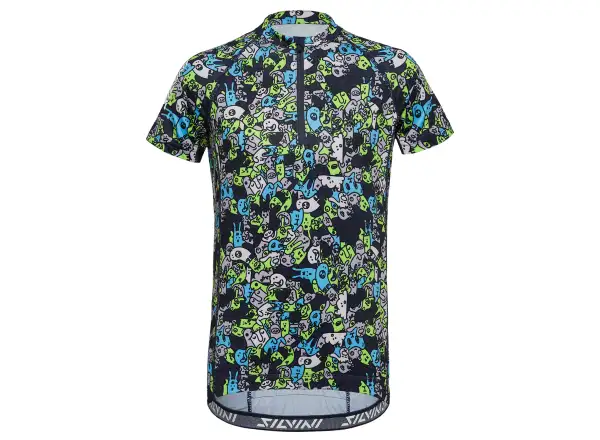 Silvini Scrivia kids short sleeve jersey Navy/Blush