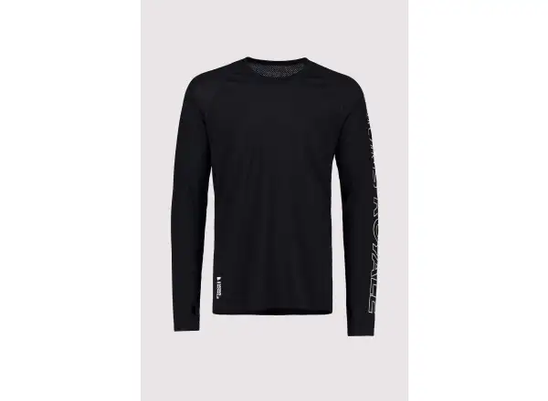 Mons Royale Temple Tech men's long sleeve shirt black
