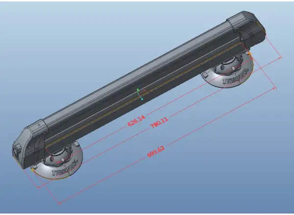 TreeFrog 626 roof rack for skis and snowboards