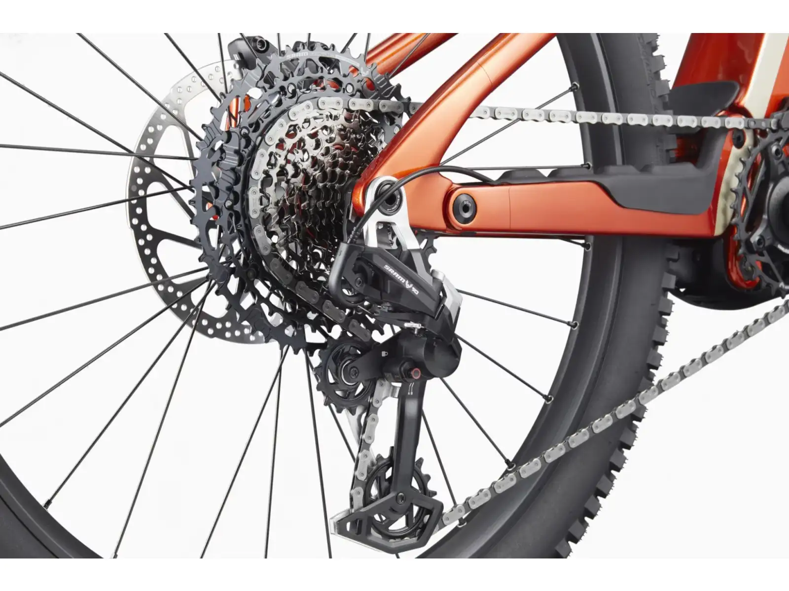 Cannondale Moterra Carbon LT 1 full-suspension e-bike Fire Orange (FOR)